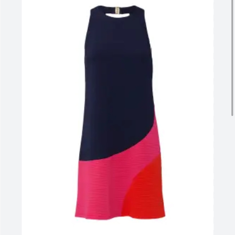Hutch Colorblock Navy Pink Sleeveless Dress Size XL